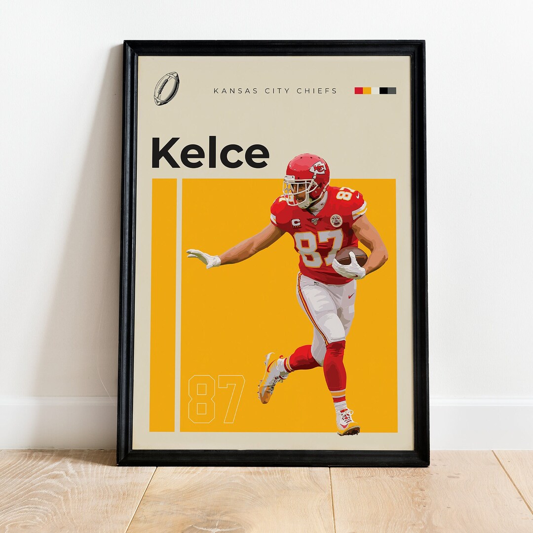 Travis Kelce Poster Kelce American Football Download Etsy