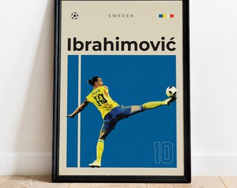 Zlatan Ibrahimovic Posters, printable soccer poster