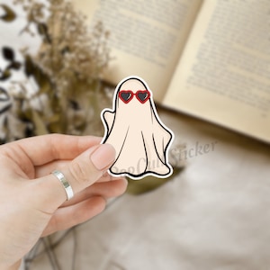 Midnight Ghost Sticker | Taylor Heart Brille | Anti-Held Aufkleber | 3 Größen | E-Reader Laptop Journal Aufkleber | Geschenk für die Bestie,Freundin