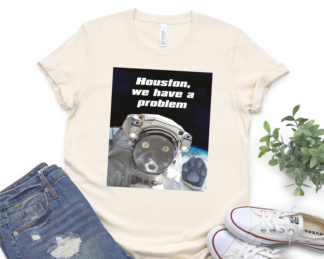 Custom Cat in Space Shirt, Your Cat in Space, Custom Cat Photo in Space