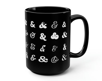 Ampersand Coffee Mug, Graphic Designer Mug, Boss Gift, Typography Mug, Graphic Designer Gift, Office Gift, Typographer Gift