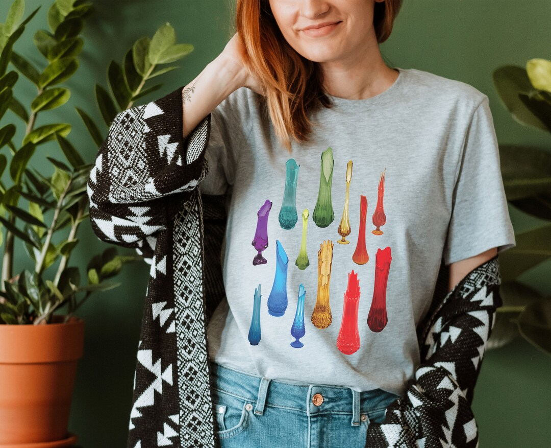 Swung Vase, Viking Swung Vase, LE Smith Vase, Fenton Swung Vase, Smooth Bottom Swung, Thousand