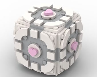 Instrukcje cyfrowe do niestandardowego modułu MOC Portal 2 Companion Cube (tylko w formacie PDF)