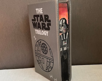 Leather bound hardcover Darth Vader painted fore-edge painting