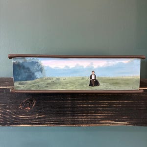 Jane Austen Leather Bound Book: Hand-Painted Watercolor Fore-Edge Art image 11