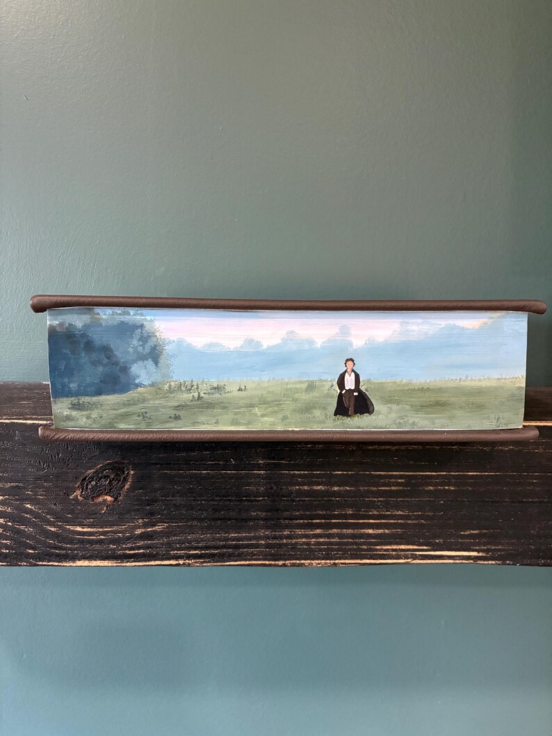 Jane Austen Leather Bound Book: Hand-Painted Watercolor Fore-Edge Art image 11