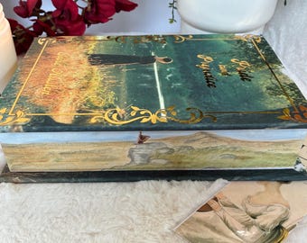 Pride and Prejudice Rebind and Hand Painted Book Edges: Gift for Book and Art Lovers