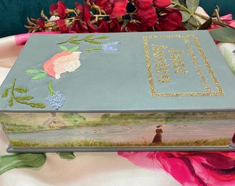 Pride and Prejudice Book Edge Painting Fore edging Classic Novel Handpainted Gift