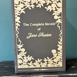 Jane Austen Leather Bound Book: Hand-Painted Watercolor Fore-Edge Art image 10