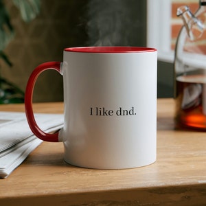 I like Dnd. D&D Mug, dungeons and Dragons inspired Mug, DND Gift, Funny Gift for Dungeon Master, DM mug, Dice Mug