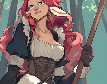 Custom DnD Portrait - Commissions Open! -Anime Styled DnD Characters for Fantasy Tabletop Gaming - Commission - Dungeon and Dragons - Gift