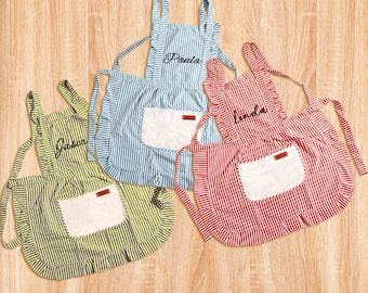Tablier personnalisé pour studio d'art pour adultes, bavoir réglable pour poterie et peinture, blouse d'artiste lavable, cadeau créatif personnalisé pour artisan