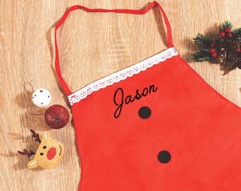 Grembiule personalizzato per bambini, grembiule personalizzato per bambini con nome ricamato, grembiule a righe, festa di cucina, regalo di compleanno per bambini