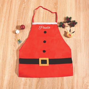 Personalized Apron for Kids, Custom Toddler Apron Embroidered Name, Striped Apron, Cooking Party, Birthday Gift for Child
