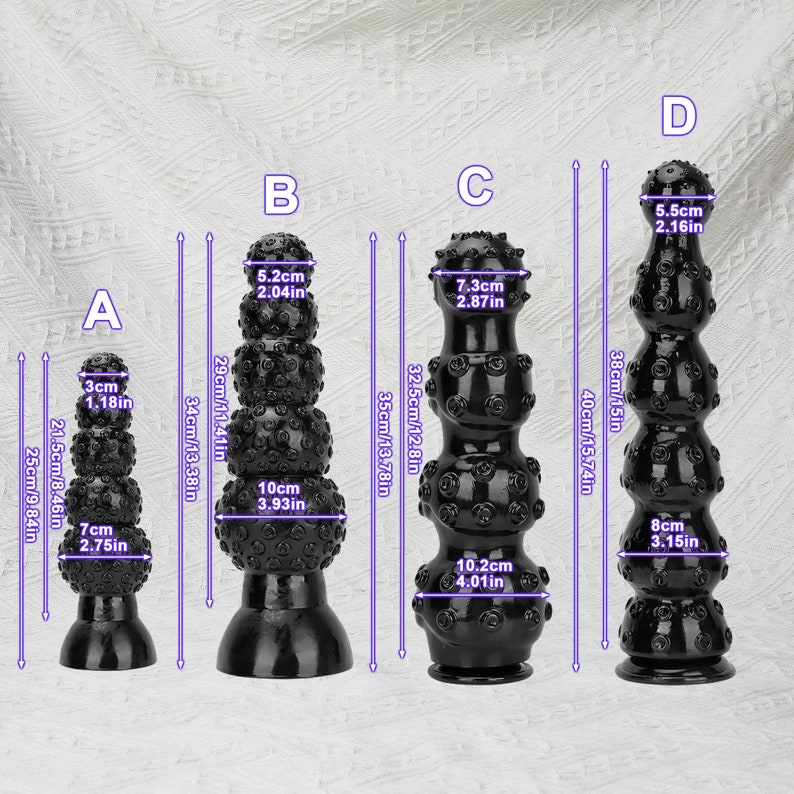 Fantasy Huge Knotted Dildo, Butt Plug, Anal Plug Suction Cup Dildo