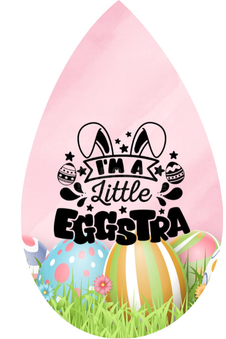 Easter A Little Eggstra PNG for Teardrop Sublimated Earrings - Etsy
