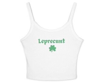 Lucky St Patrick's Day Tank Top, Shamrock Fitted Tank, Lucky Charms Drinking Shirt, Holiday St Paddy's Day Shirt, Cropped Top, St. Patty's