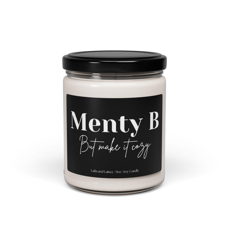 Mental Health Candle, Menty B Funny Candle, Positive Quotes, Mental Breakdown, Stress Relief Candle Gift for Mom, Sister, BFF, Bestie image 2