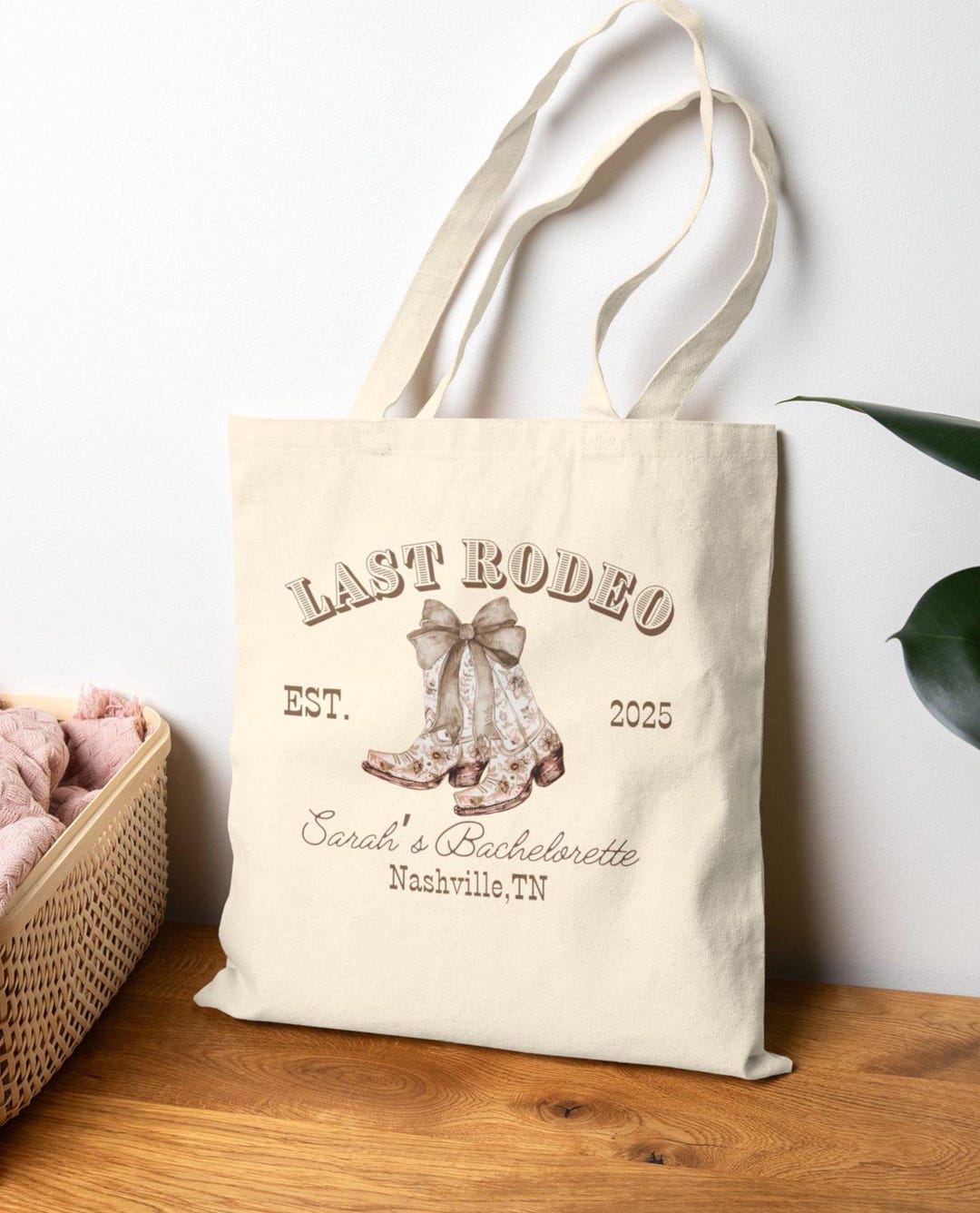 Custom Last Rodeo Bachelorette Tote for Nashville Cowgirl Bach Party ...
