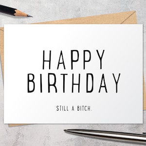 Printable Funny Birthday Card -Instant Download - 5x7 Card - Digital Download Birthday Card