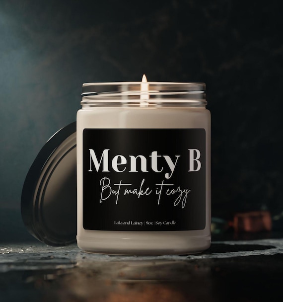 Mental Health Candle, Menty B Funny Candle, Positive Quotes, Mental Breakdown, Stress Relief Candle Gift for Mom, Sister, BFF, Bestie