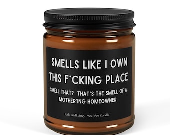 New Homeowner Gift, Housewarming Candle, Funny New House Gift, Closing Day Gift, Closing Gift for House, House Warming Gift, Candle Gift