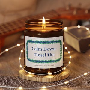 Funny Christmas Candle Holiday Candle White Elephant Gift Secret Santa Yankee Swap Gift Funny Christmas Decoration