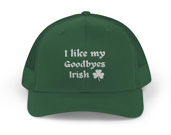 St. Patrick's Day Irish Goodbye, Lucky Trucker Hat, Gift for Her Gift For Him Cute Gift, Hats St Patrick, St Patty Hat, St. Paddy