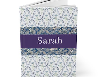 Chinoiserie Personalized Journal for Mom, Customized Notebook for women, Custom Name Journal, Mother's Day Gift, Wedding Bridal Party Gift