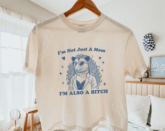 Funny Mom Cropped Tshirt, Cool Moms Club Shirt , Funny Mom Life Shirt, Mother's Day Gift, Cool Mom Gifts