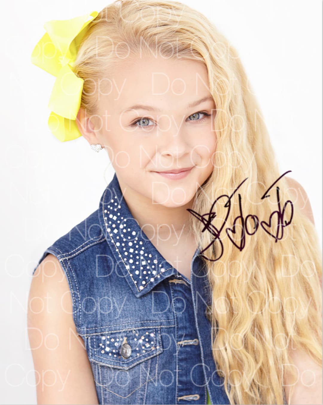 Jojo Siwa Signed 8x10 Rp Photo Autograph Photograph Poster Print