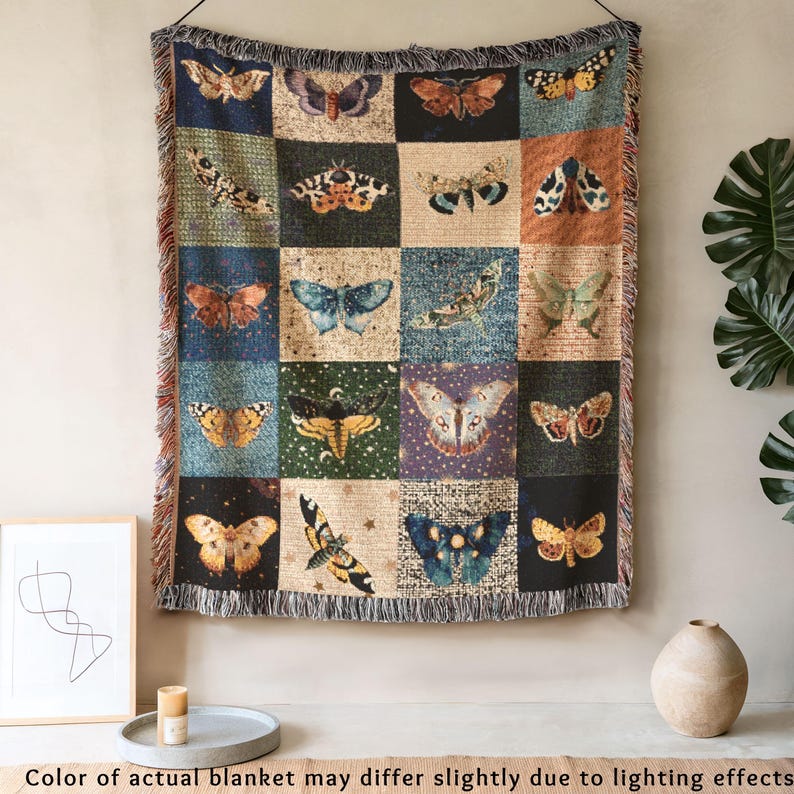 Shown as wall tapestry