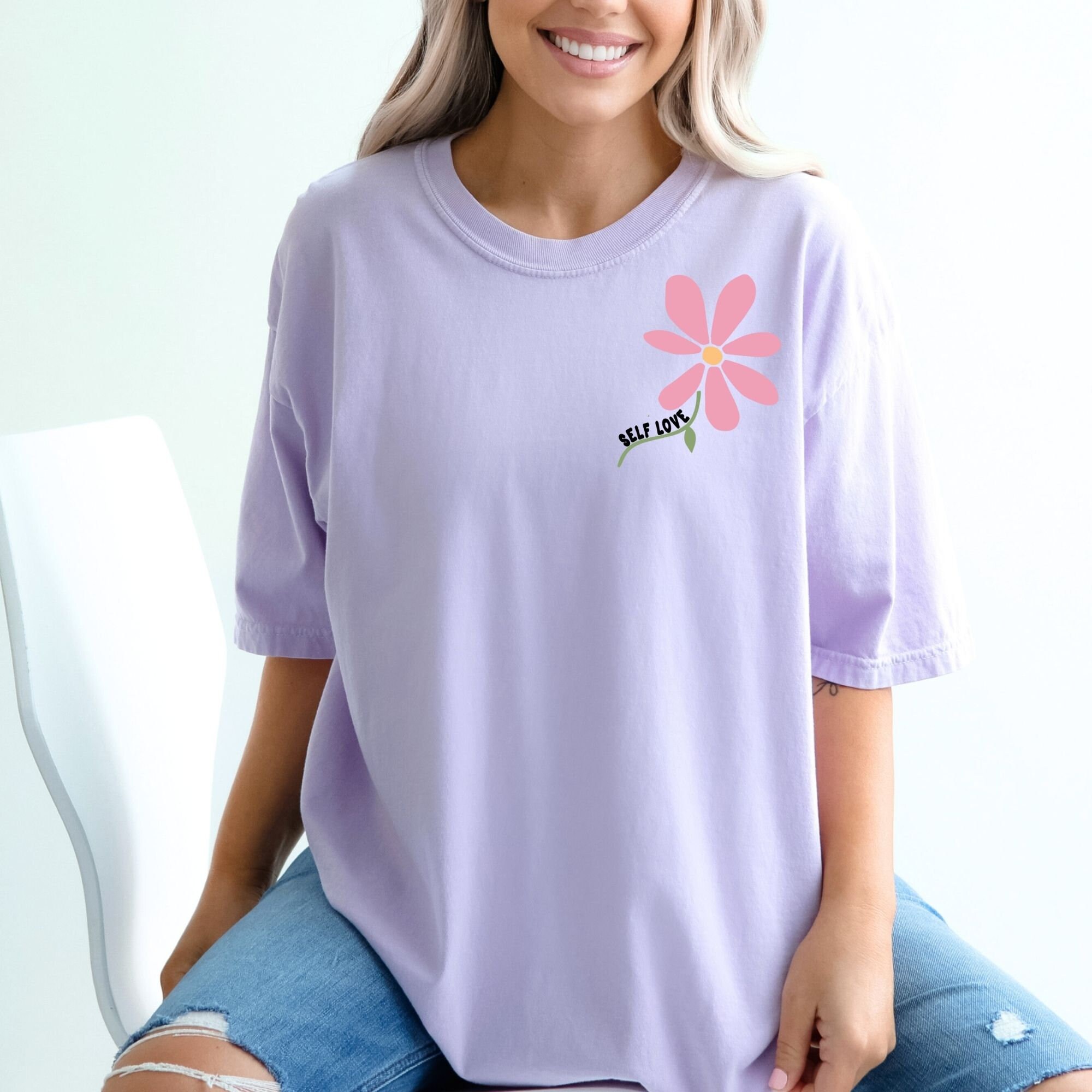 Simply Love Flower Graphic Cotton Tee