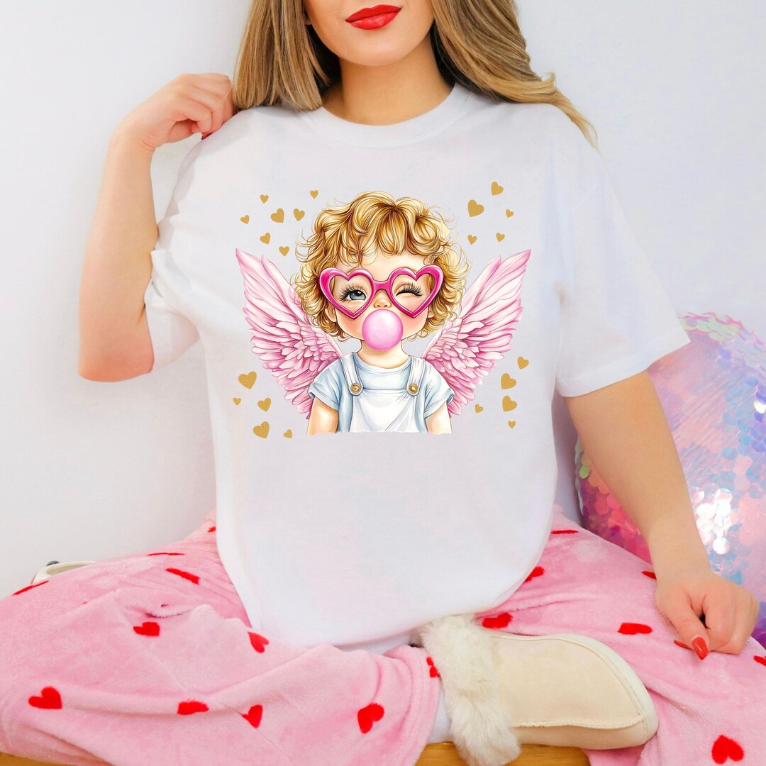 Valentine's Day TShirt-Cupid and Hearts