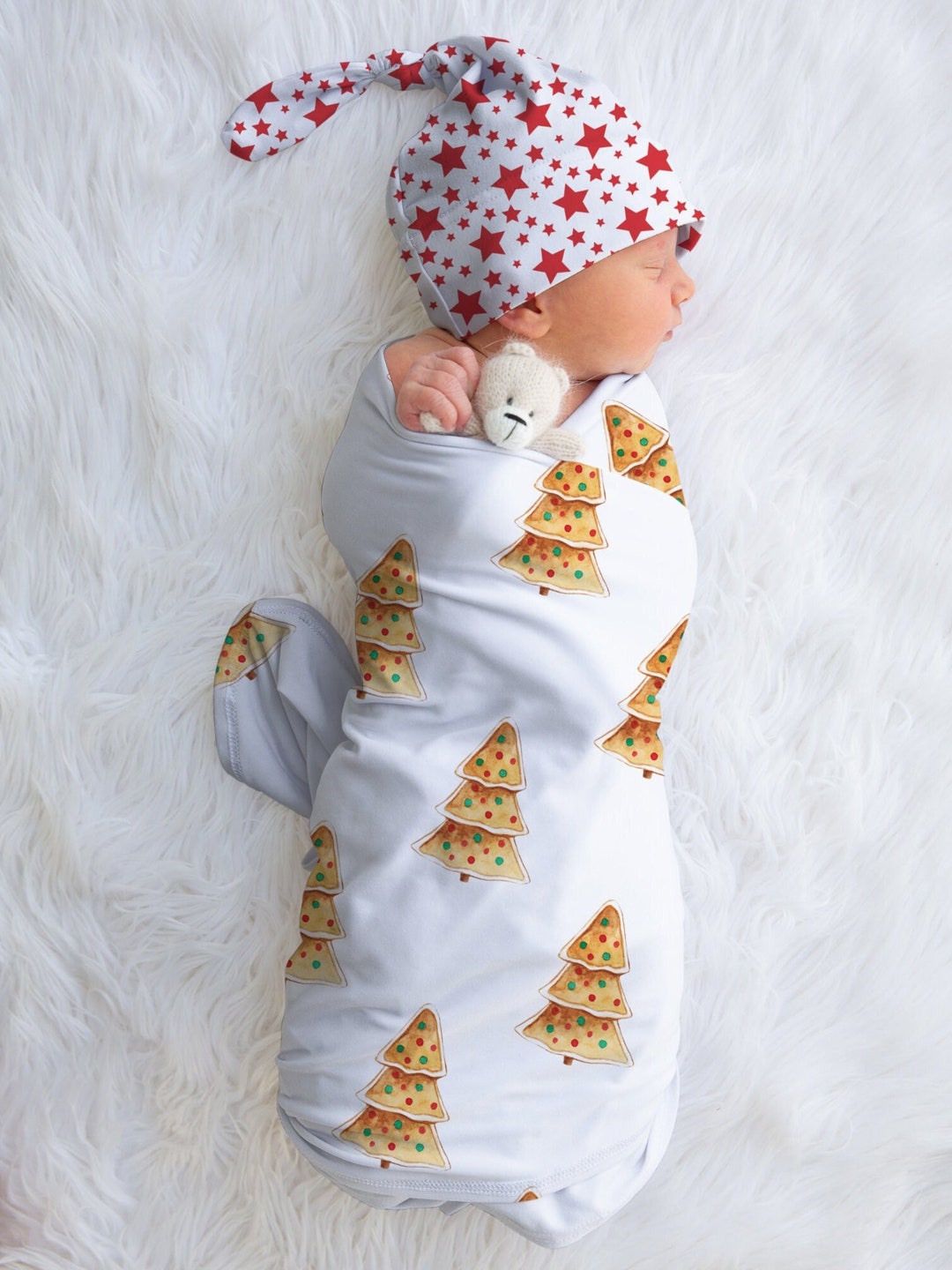 Christmas Tree Baby Swaddle Baby Shower Gift Ideas Coming Etsy