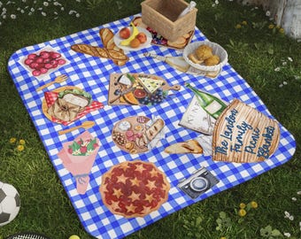 Manta de picnic familiar personalizada: manta impermeable para conciertos al aire libre
