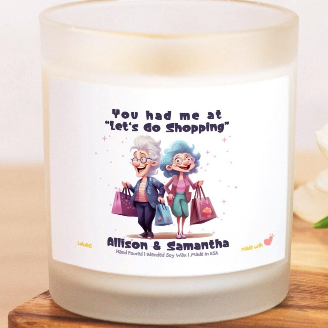 Funny Best Friend Candles Christmas Gift Personalized Best Etsy