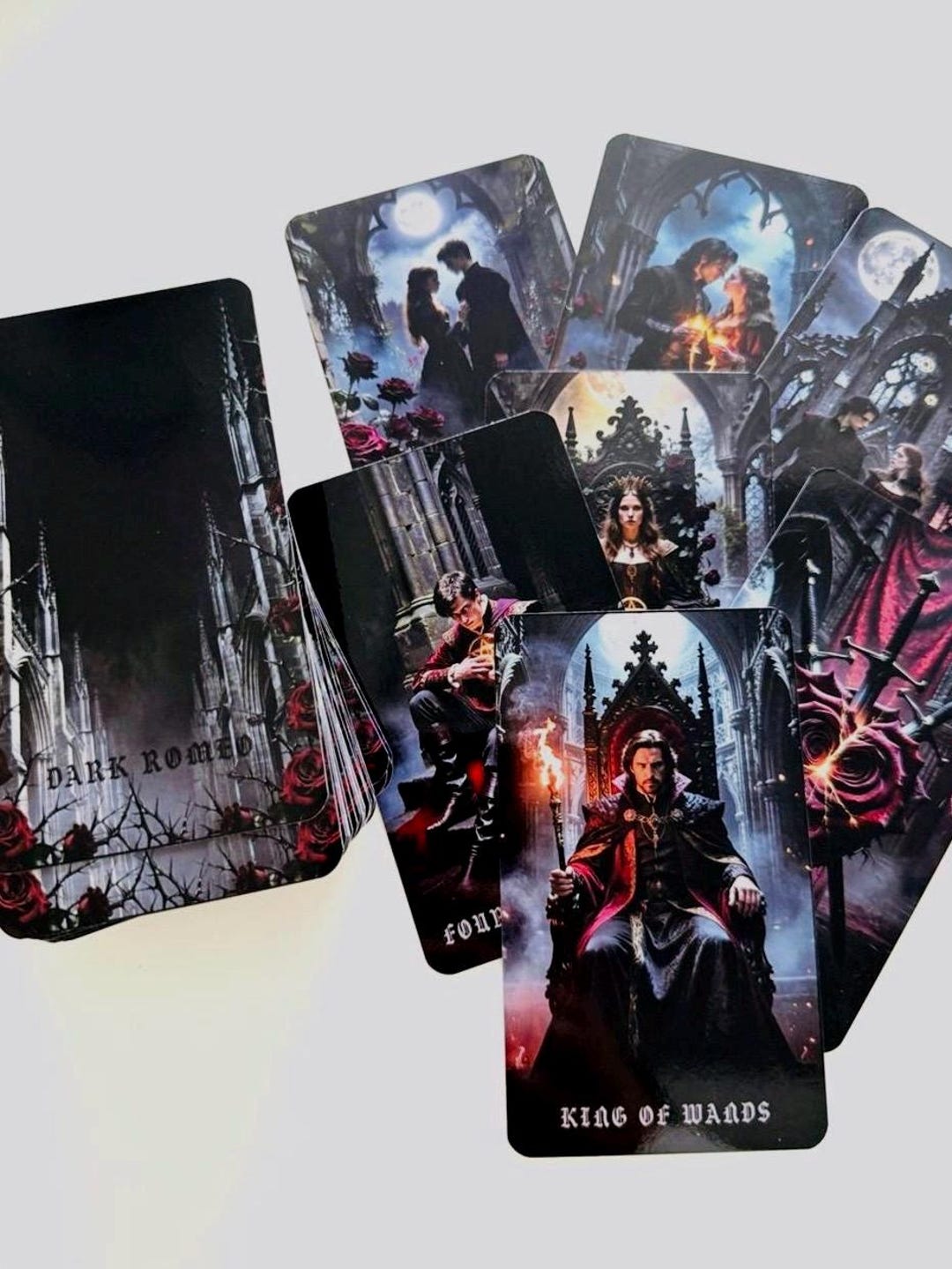 Dark Romance Tarot Deck | Gothic 78 Cards With Guidebook (gift Box) - Etsy
