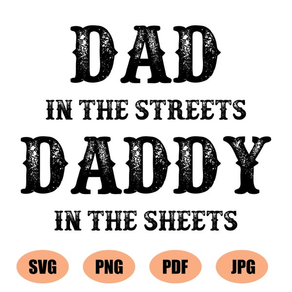 Cappellino Baseball Uomo Con Scritta Umoristica 'Dad In The Streets, Daddy In The Sheets' – Denim Regolabile