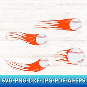 Baseball Flame SVG | Baseball Flames | Baseball with Flames | Flaming Baseball | Baseball Bundle SVG | Baseball Clip Art |