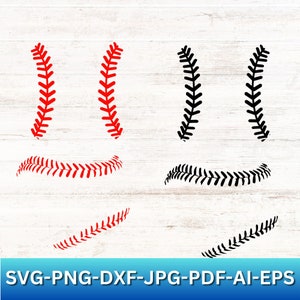 Baseball Stitches SVG / Baseball Stitches 300 dpi / Baseball Stitches Color / Baseball Stitches Silhouette / Baseball Stitches / Baseball Laces
