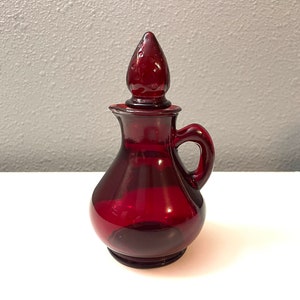 Vintage Avon Ruby Red Cruet