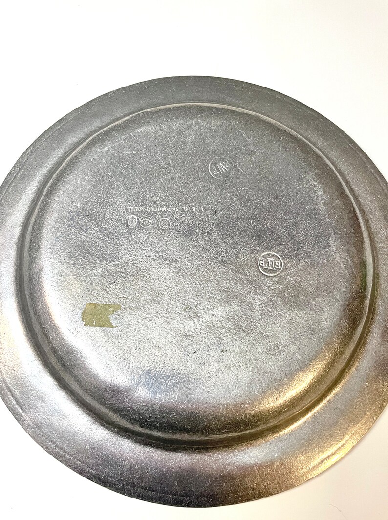 Vintage Wilton Armetale Pewter Plate Etsy