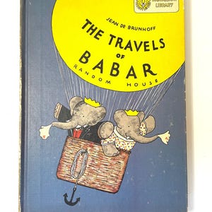 Vintage Dandelion Library The Travels of Babar and The Tale of Peter Rabbit Hardcover Book, 1961