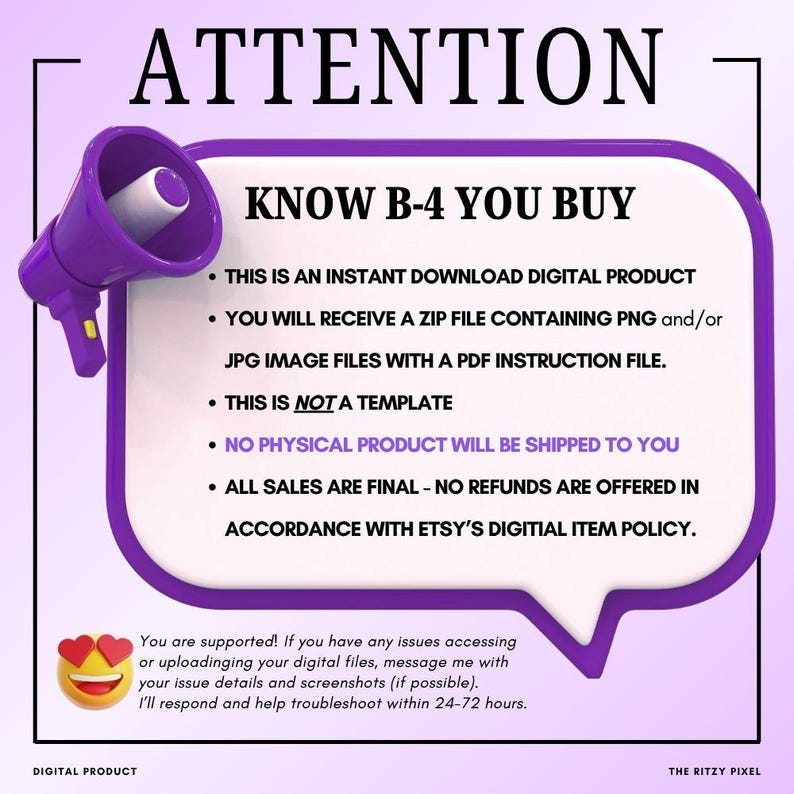 Purple Neon TikTok Sticker PNG TikTok Bundle Heart Me Emote (Digital Download) imagen 9