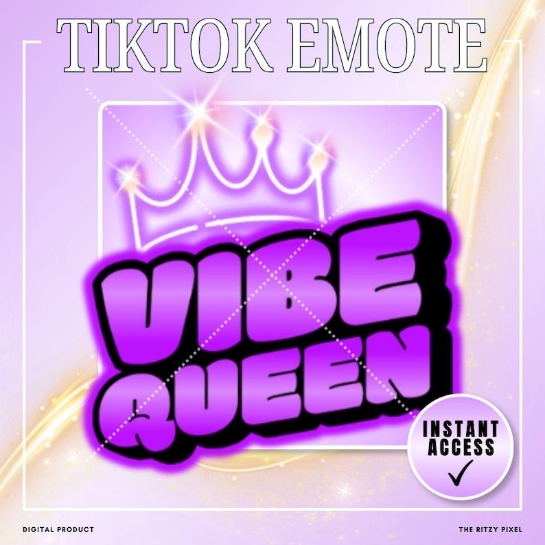 Purple Neon TikTok Sticker PNG TikTok Bundle Heart Me Emote (Digital Download) imagen 16