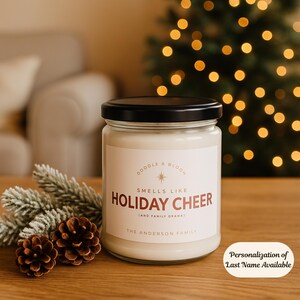 Personalized Holiday Candle, 9 oz Candle, Family Drama Candle, Holiday Cheer Candle, Holiday Decor, Christmas Gift