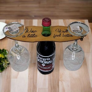 Vino Veranda&quot; - The Dual Glass Wine Caddy