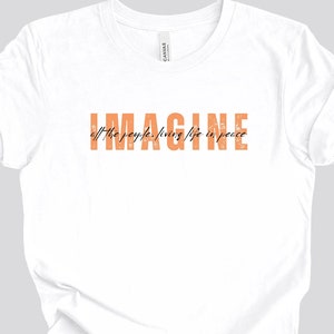 Imagine, John Lennon, Peace, John Lennon T-Shirt| Imagine Shirt| The Beatles T-Shirt| The Beatles|, Unisex Jersey Short Sleeve Tee
