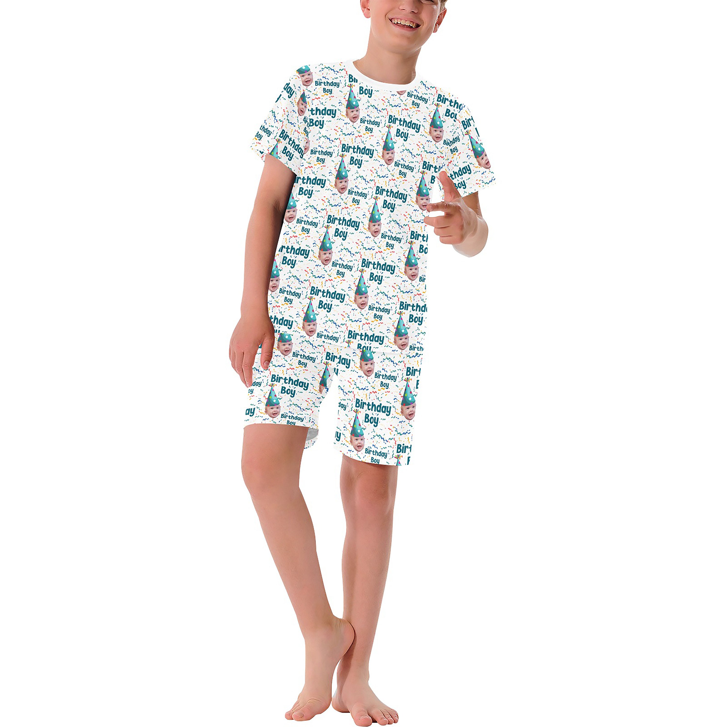 Custom Birthday Boy Girl Pajamas Face Photo Pajamas Special Birthday